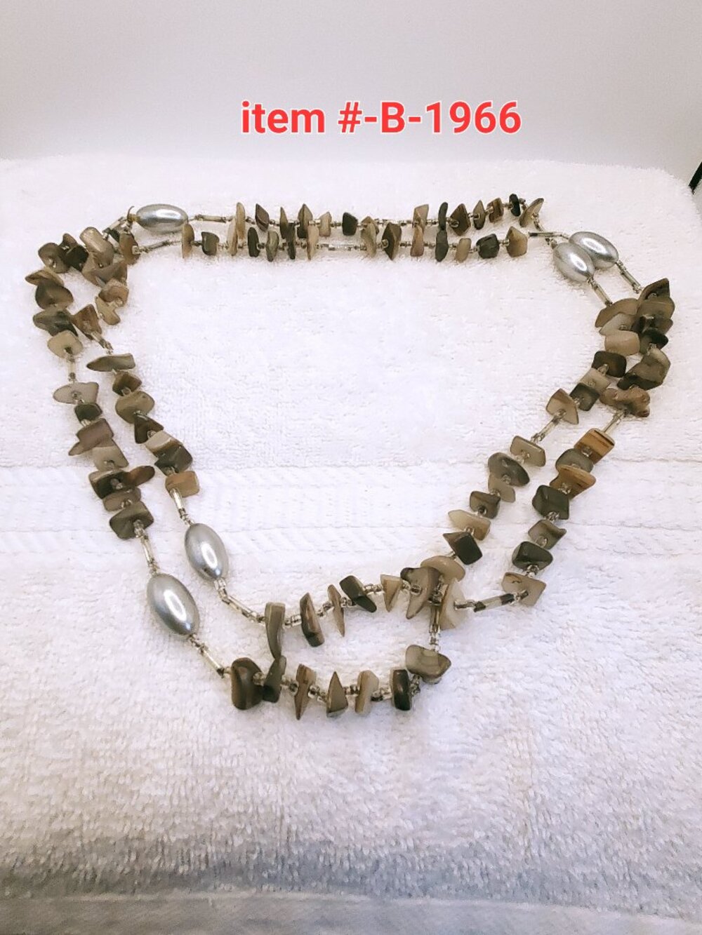 1 Necklace, item # B-1966,. wt. 128 grams.